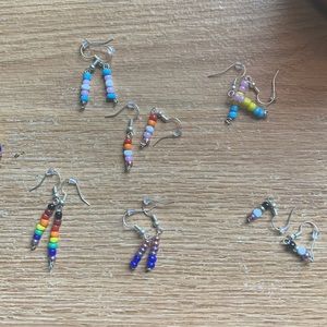Handmade Pride Beaded Earrings